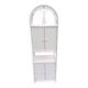 White rattan shelf