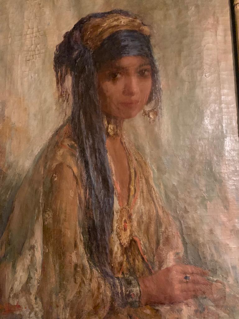 Orientalist portrait by Édouard Verschaffelt