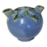 Glazed ceramic flower spike vase stamped "to be defined"