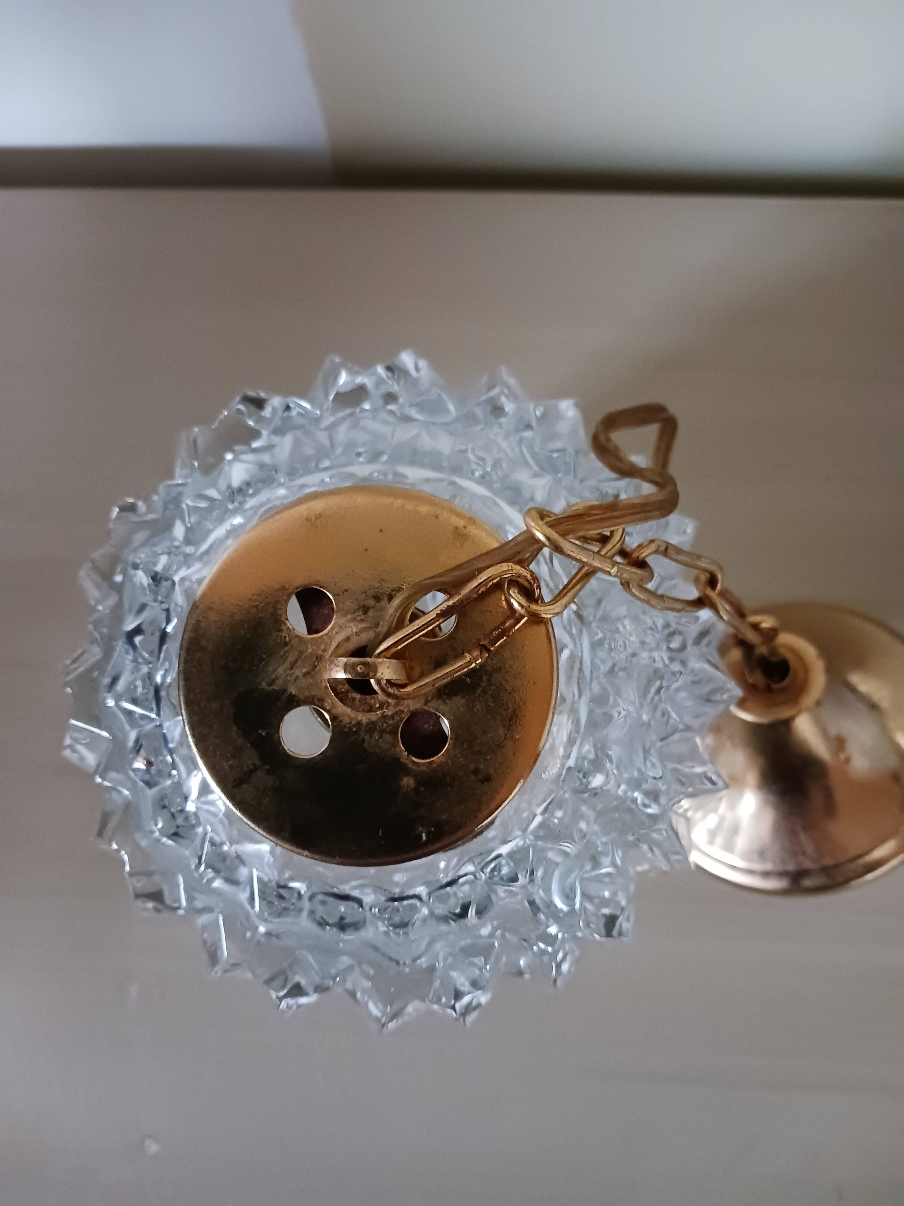 Vintage glass lantern/suspension.