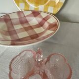 Pink double glass salt shaker