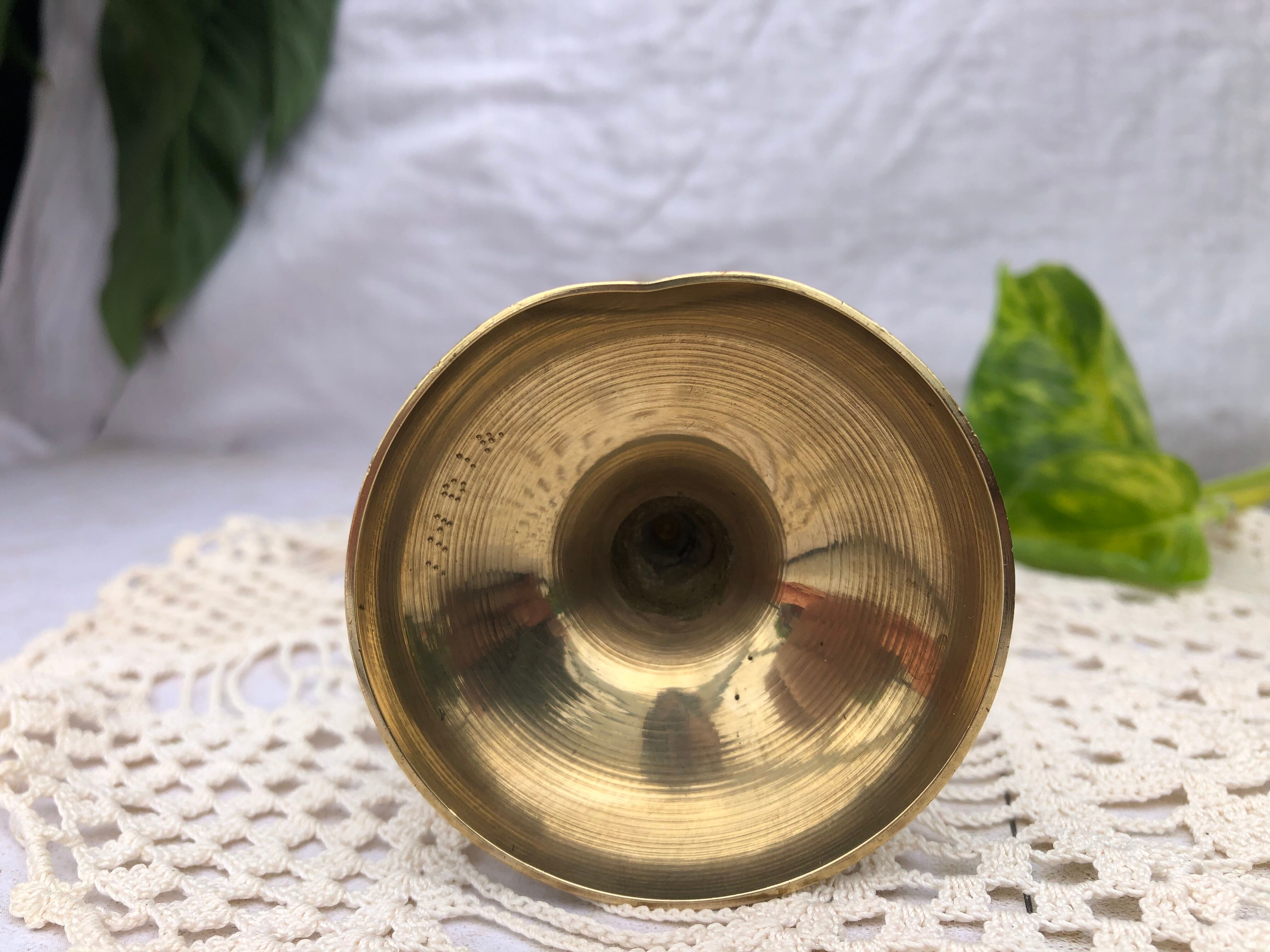 Golden brass incense holders INDIA.