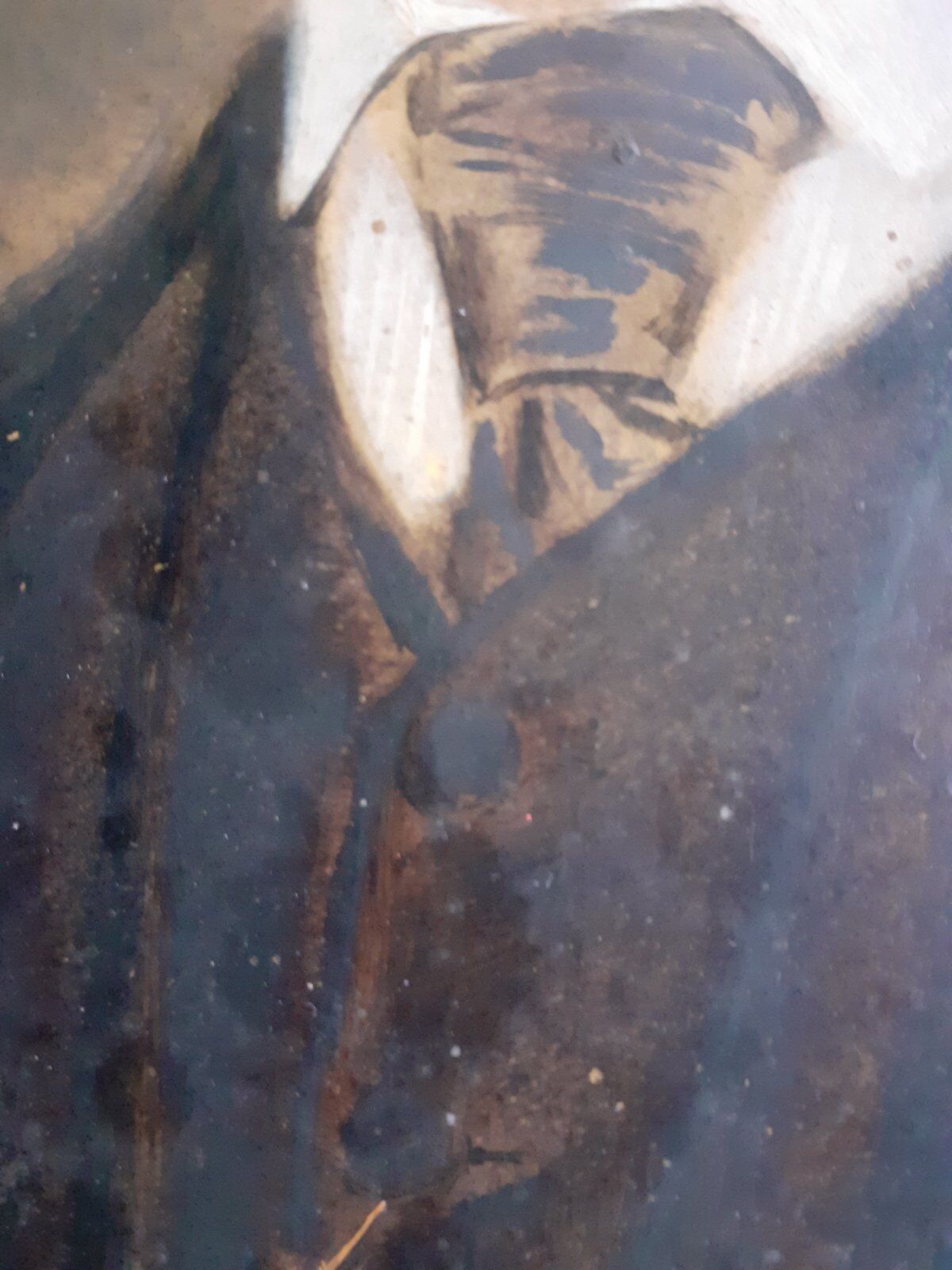 Portrait oil on cardboard