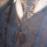 Portrait oil on cardboard