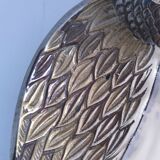 Empty pocket owl in gold and silver metal