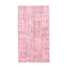 Tapis patchwork vintage soft pink 4x7 225x123cm