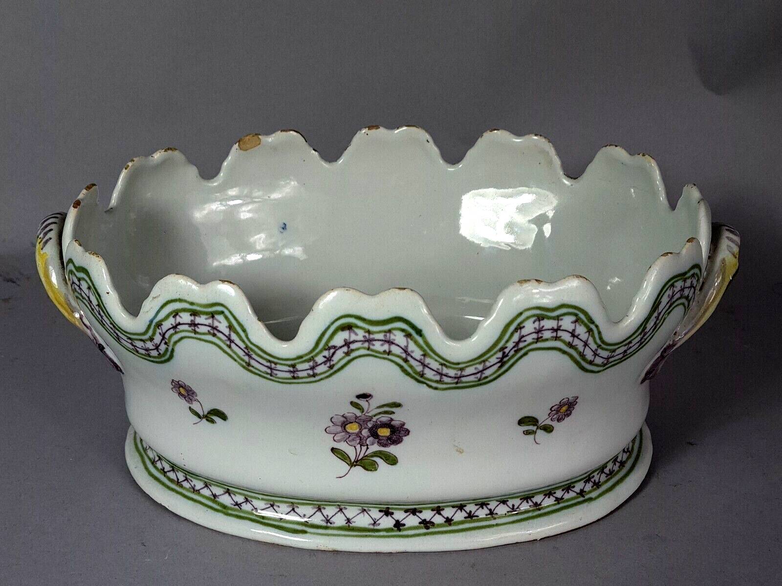 Ancien rafraîchissoir à verres céramique XIXe siècle