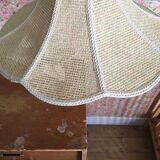Rattan flower hanging lamp
