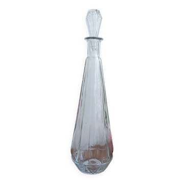 Large clear glass carafe