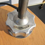 Lamp Ahder oak trapezoid pedestal