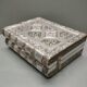 Handcrafted ethnic jewelry box - Hand-pushed silver iron - India - 70's