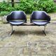 Two Double chairs armchairs leather benches Geoffrey Harcourt Artifort 60s