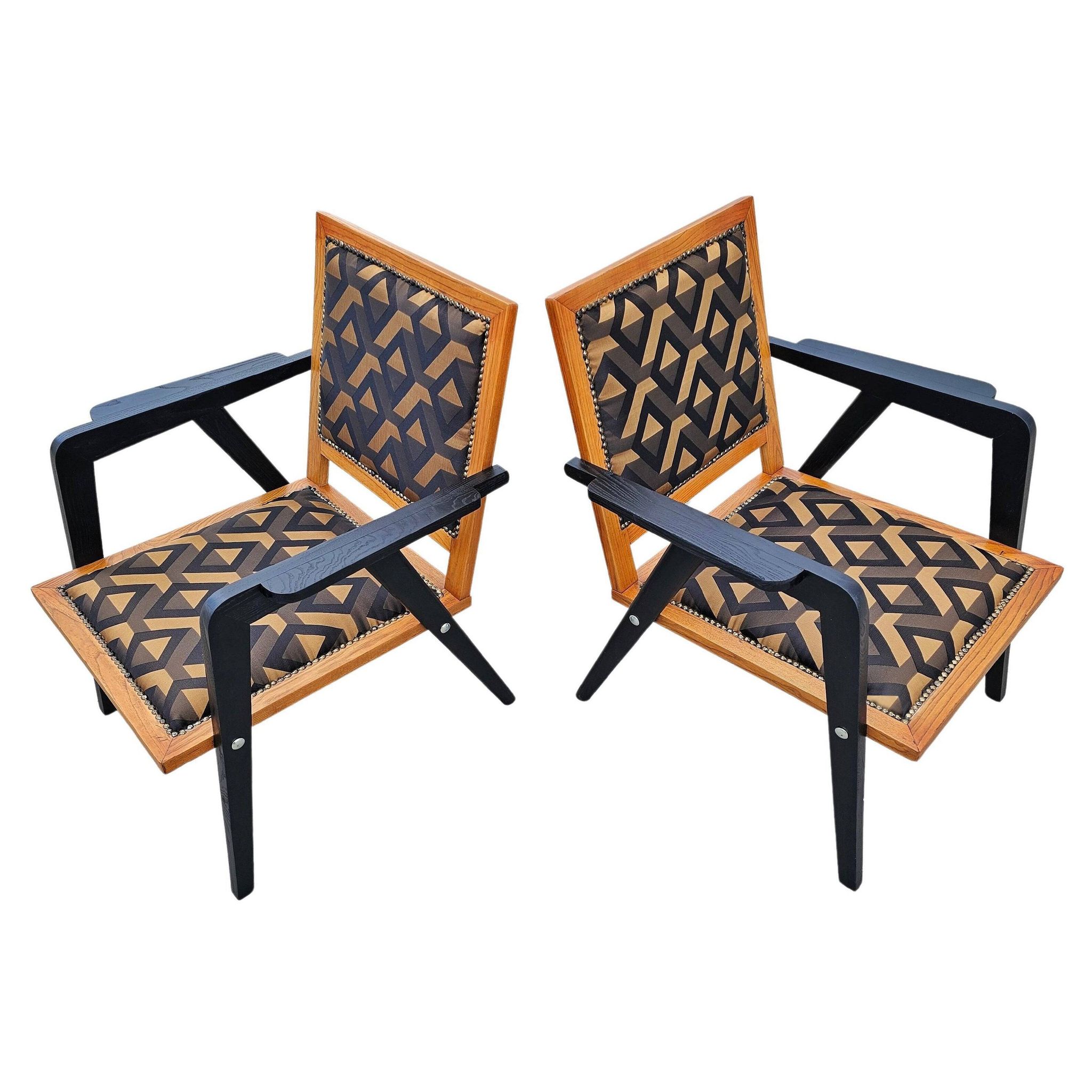 Pair of armchairs from the mid-20th century, Yugoslavia, 1950s.