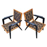 Pair of armchairs from the mid-20th century, Yugoslavia, 1950s.