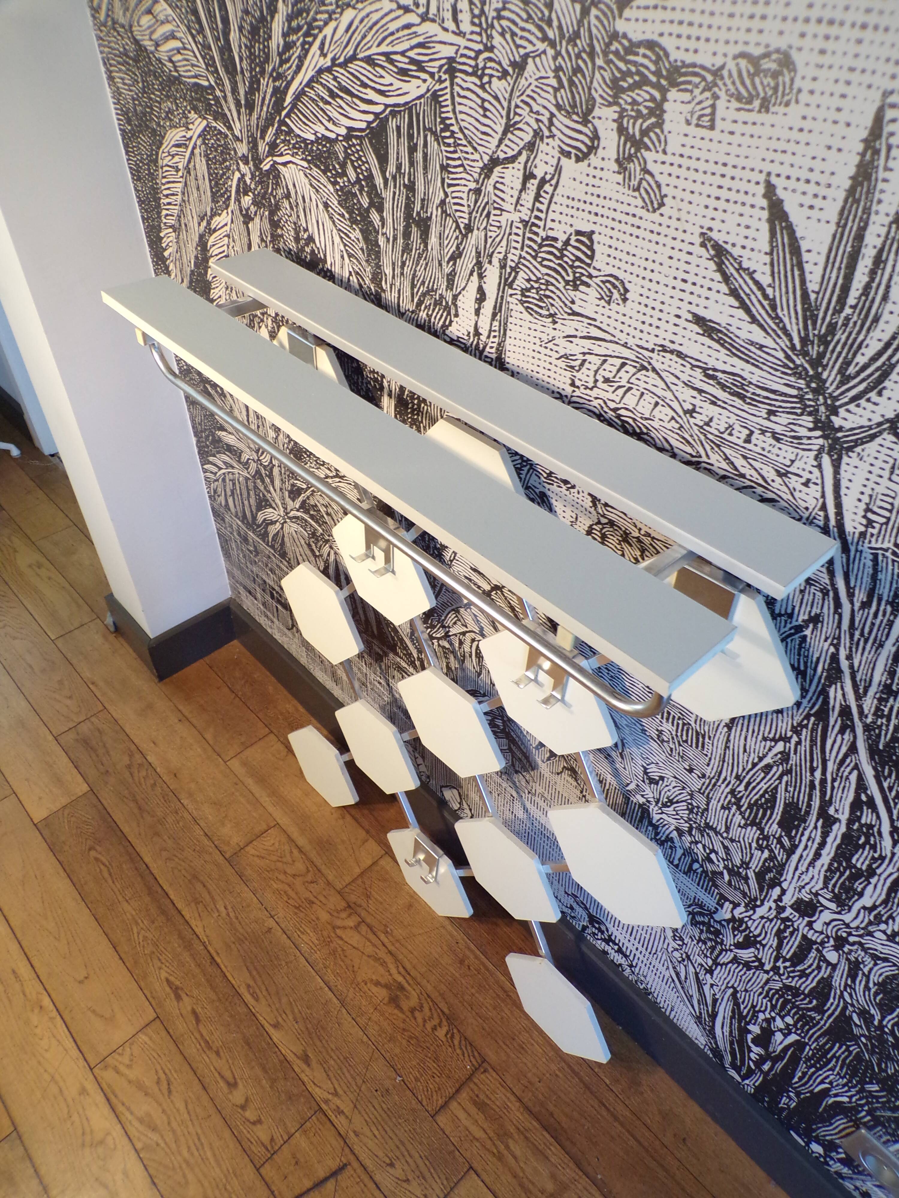 Scandinavian wall coat rack