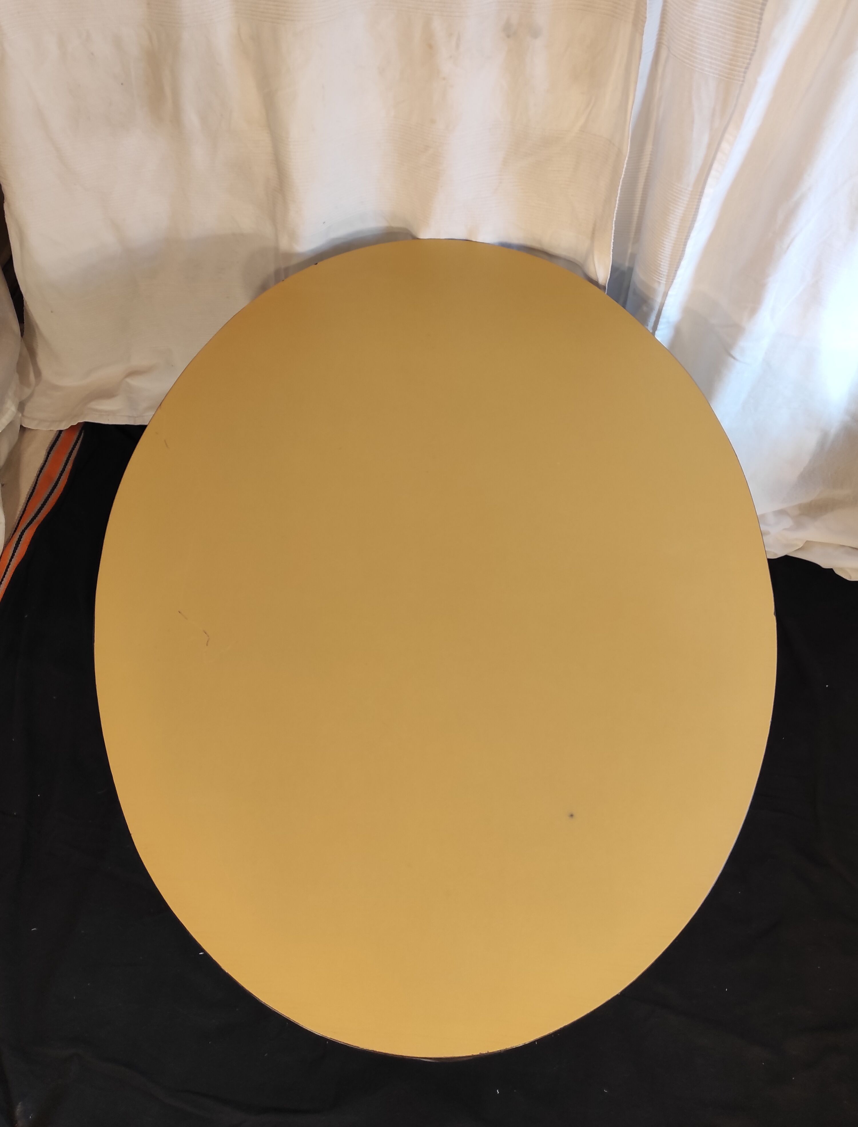 Yellow formica coffee table 1970