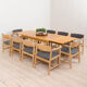 Henning Kjaernulf oak dinning extension table, rectangular, Vejle Mobelfabrik, Denmark 1960s