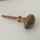 Antique olive door handle from the 19th century.