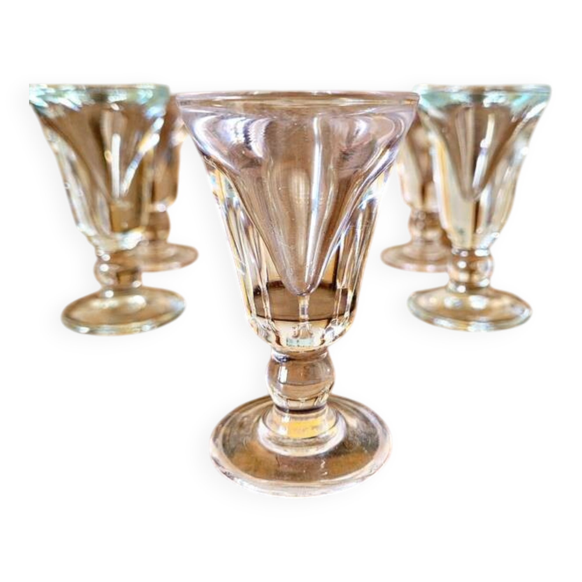 Petit verres bistrot vintage "voleurs" "trompeurs" (lot de 6)