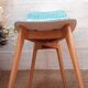 Vintage 1950s bistro chair revisited Petit Pan fabric