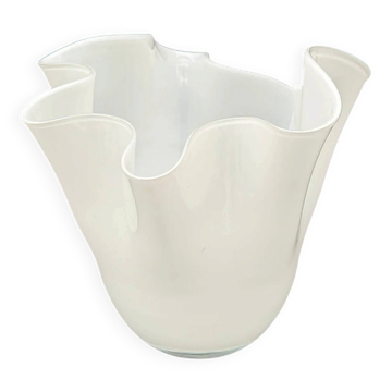 Vase "mouchoir" en verre de Murano, Italie 1970