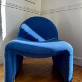 Vintage 70s wool fireside chair