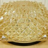 Ceiling lamp "Diamonds" iridescent molded glass