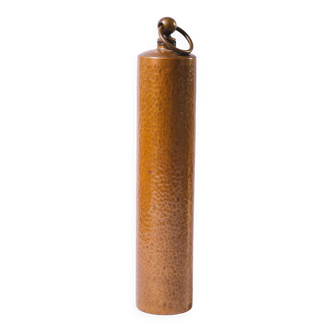 Old copper hot water bottle