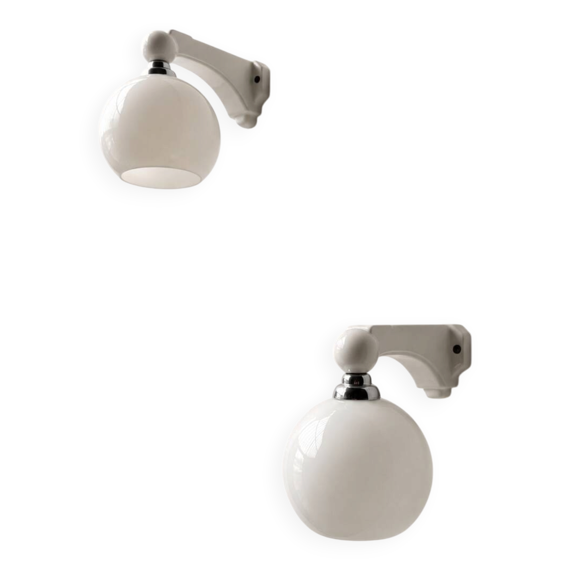 Art Deco porcelain wall lights