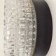 Vintage wall lamp from the 70s in molded glass