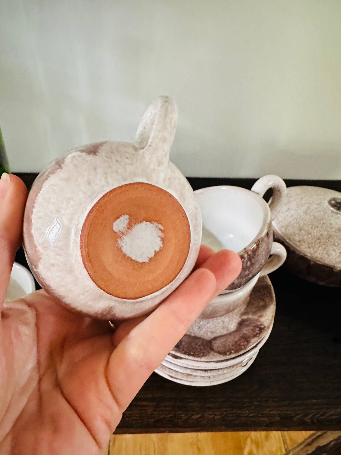 Vintage purple coffee set