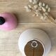 Pink ceramic lamp