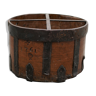 Old wooden grain measuring bucket