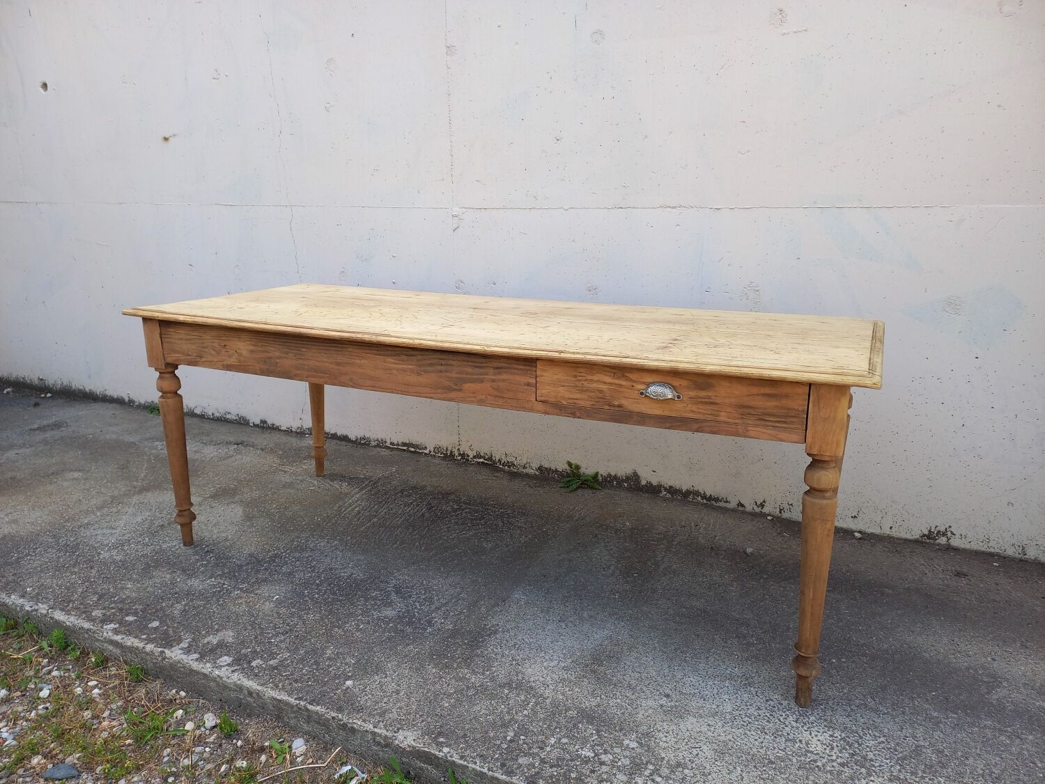 Table de ferme ancienne 200 cm