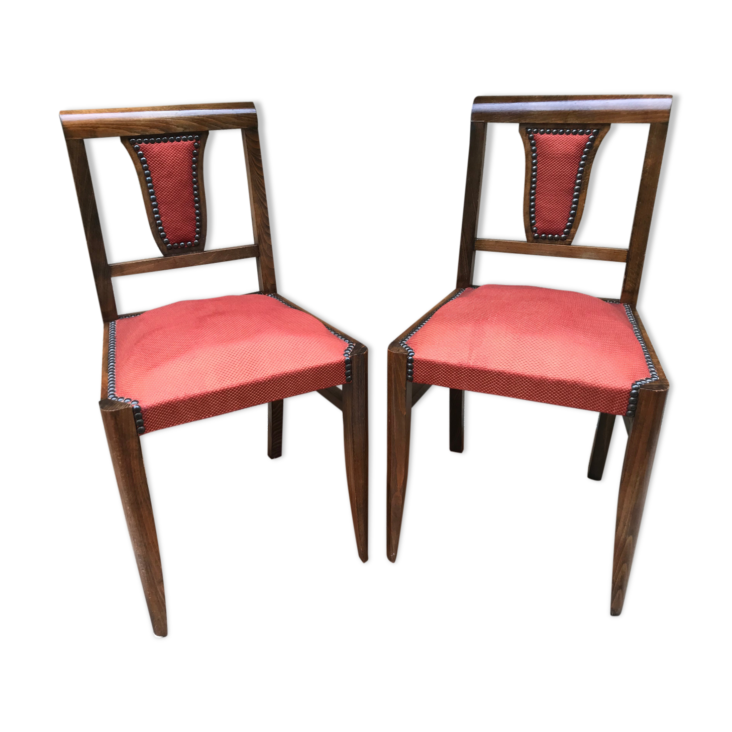 Pair of old chairs art deco