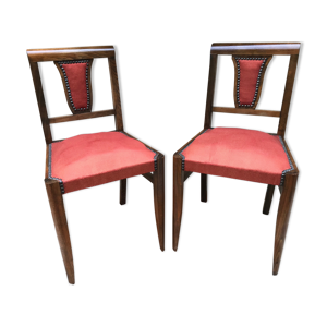 Paire de chaises anciennes art deco