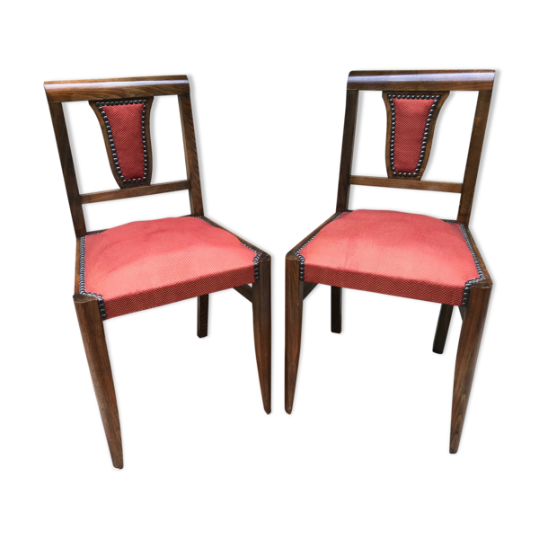 Paire de chaises anciennes art deco