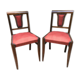 Pair of old chairs art deco