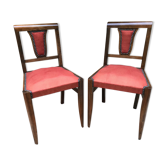 Paire de chaises anciennes art deco