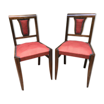Pair of old chairs art deco