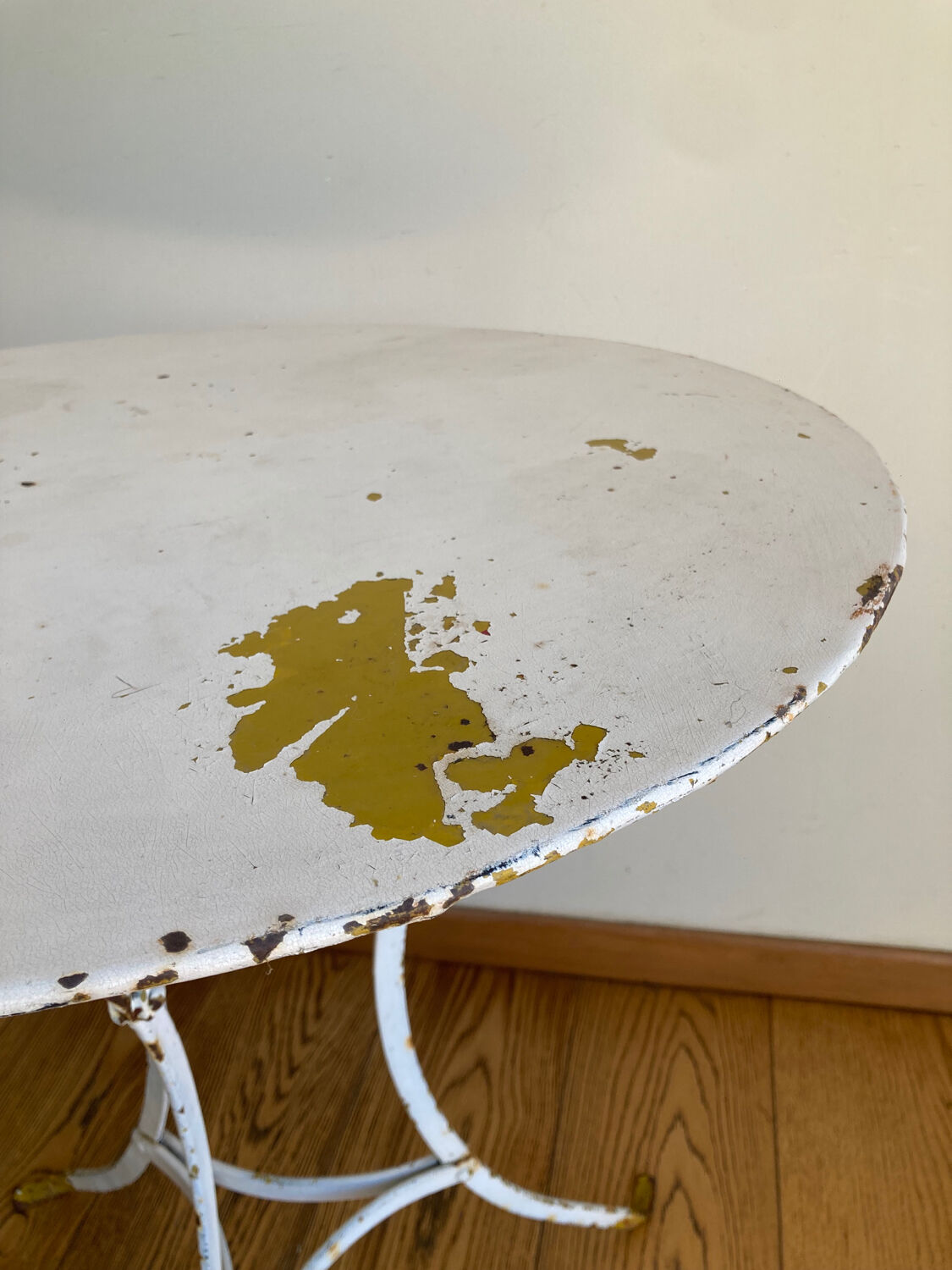 Antique garden pedestal table 1900