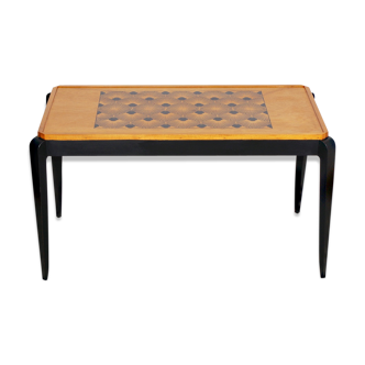 Table basse en motif Seigaiha