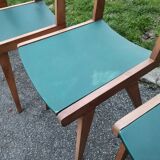 Suite de 4 chaises vintage