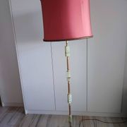 Lampadaire italien onyx et laiton