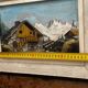 Alpine Table Vintage 1950s Carved and Painted Wood Signed W. Rosso