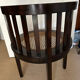 Wenge wood dining table and its 4 chairs.