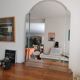 Antique beveled glass mirror
