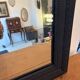 Large Louis Philippe pearl mirror - matte black
