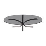 Orange coffee table smoked glass