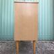 Old wooden chest of 4 drawers - handles brass feet compass 70s vintage
